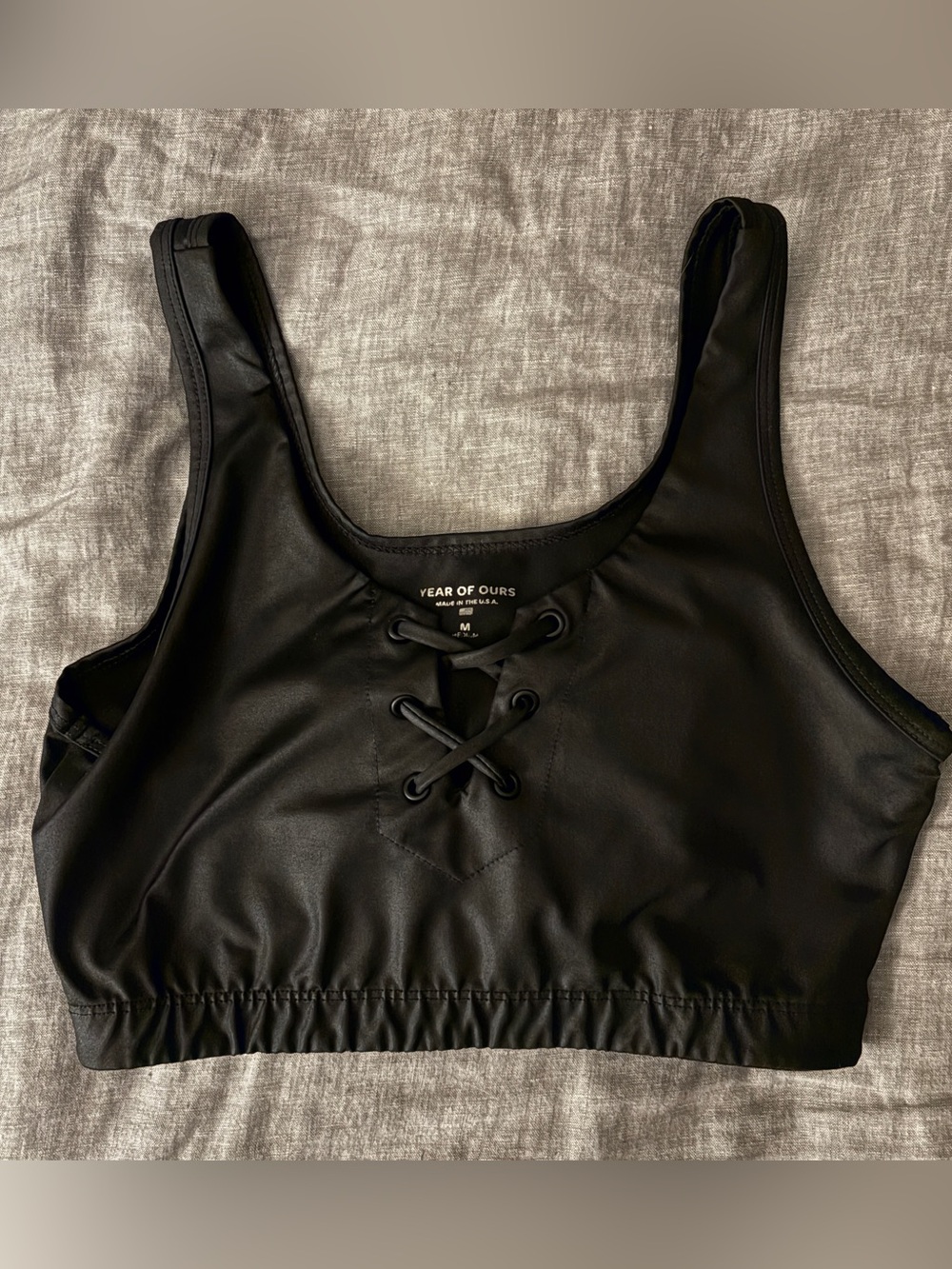 Year of Ours Black Sports Bra